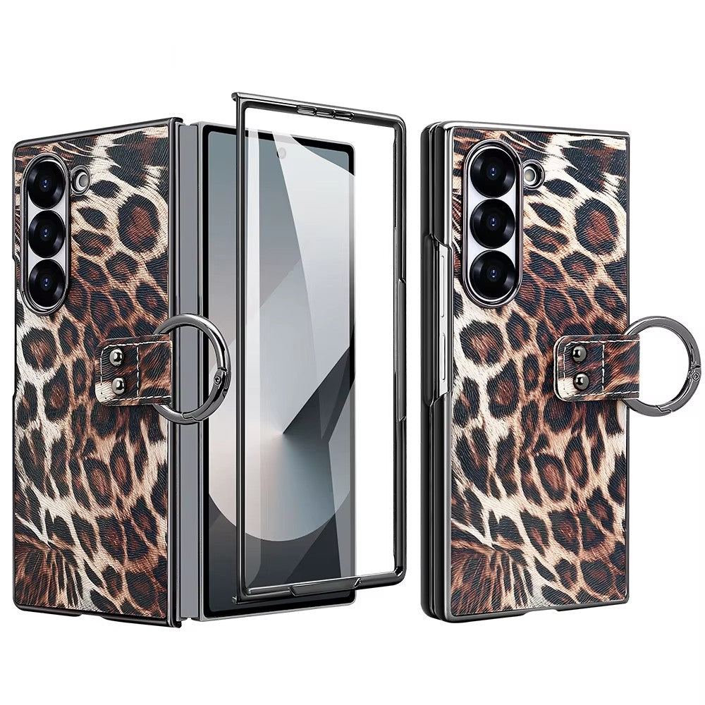 Wild Edition Leopard Case with Metal Ring Grip