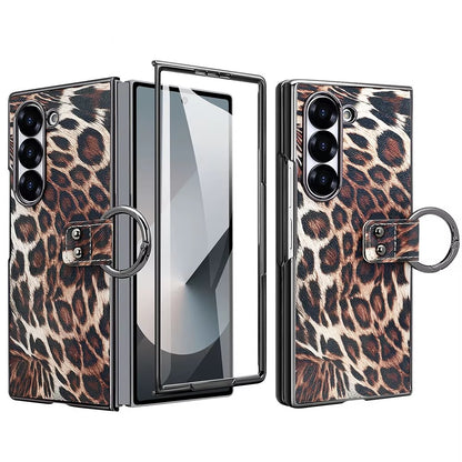 Wild Edition Leopard Case with Metal Ring Grip