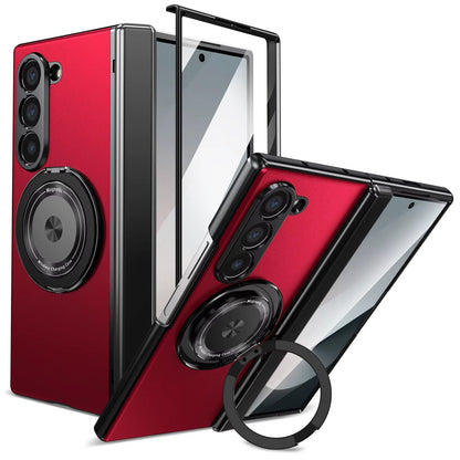 Magnetic Ring Armor Case for Samsung Z Fold 5 / 6 / 7 + Front Frame