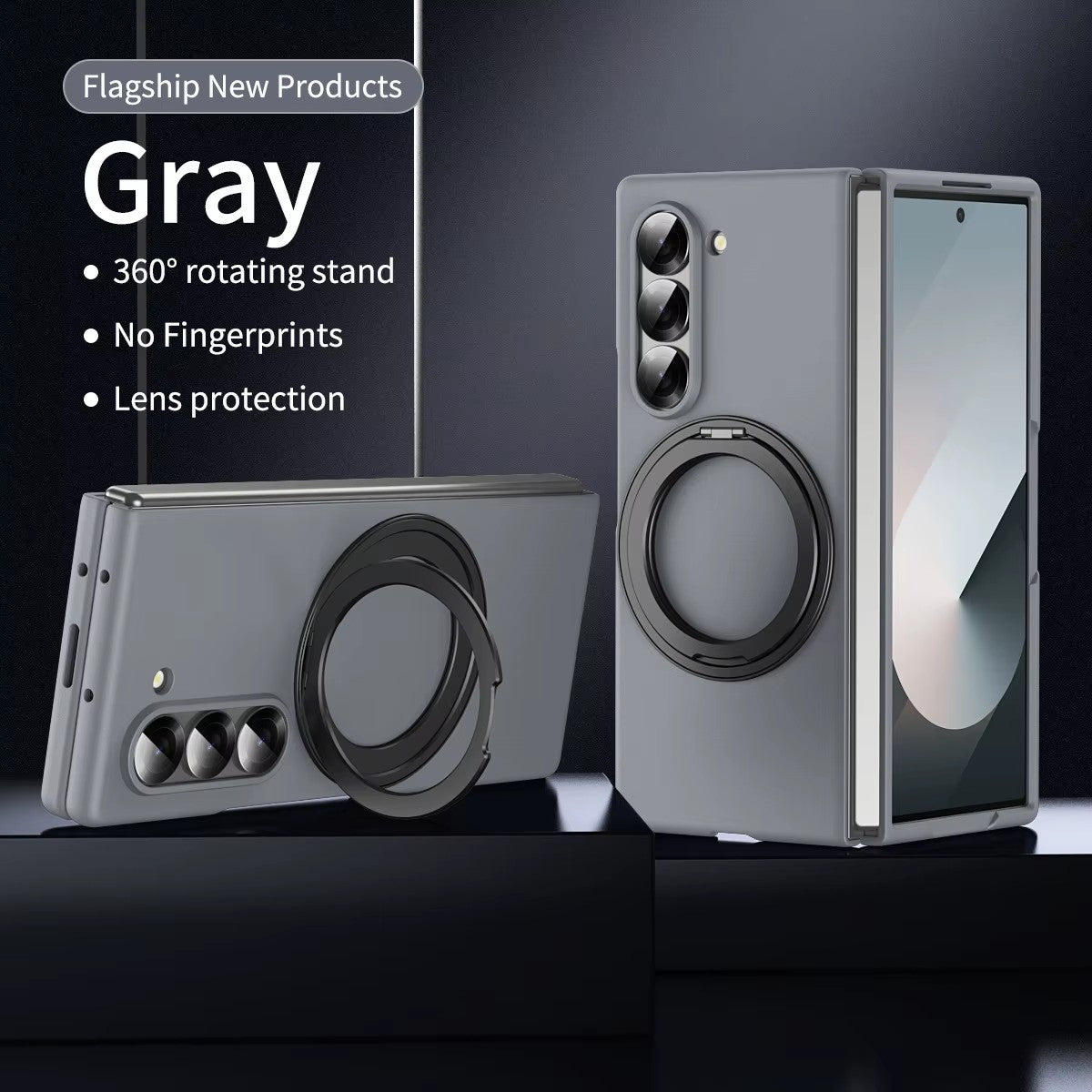 Premium Magnetic Ring Case for Samsung Z Fold 5 / 6 / 7