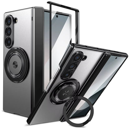 Magnetic Ring Armor Case for Samsung Z Fold 5 / 6 / 7 + Front Frame
