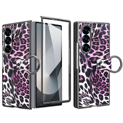 Wild Edition Leopard Case with Metal Ring Grip