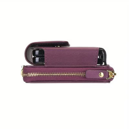 Foldable Phone Pouch with Long Strap – Premium LIU Phone Bag for Samsung Z Flip Series