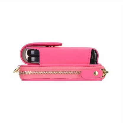 Foldable Phone Pouch with Long Strap – Premium LIU Phone Bag for Samsung Z Flip Series