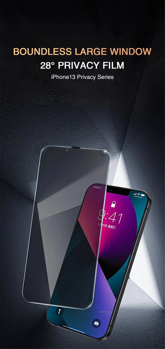 Anti-Spy Tempered Glass Privacy Screen Protector for iPhone Series