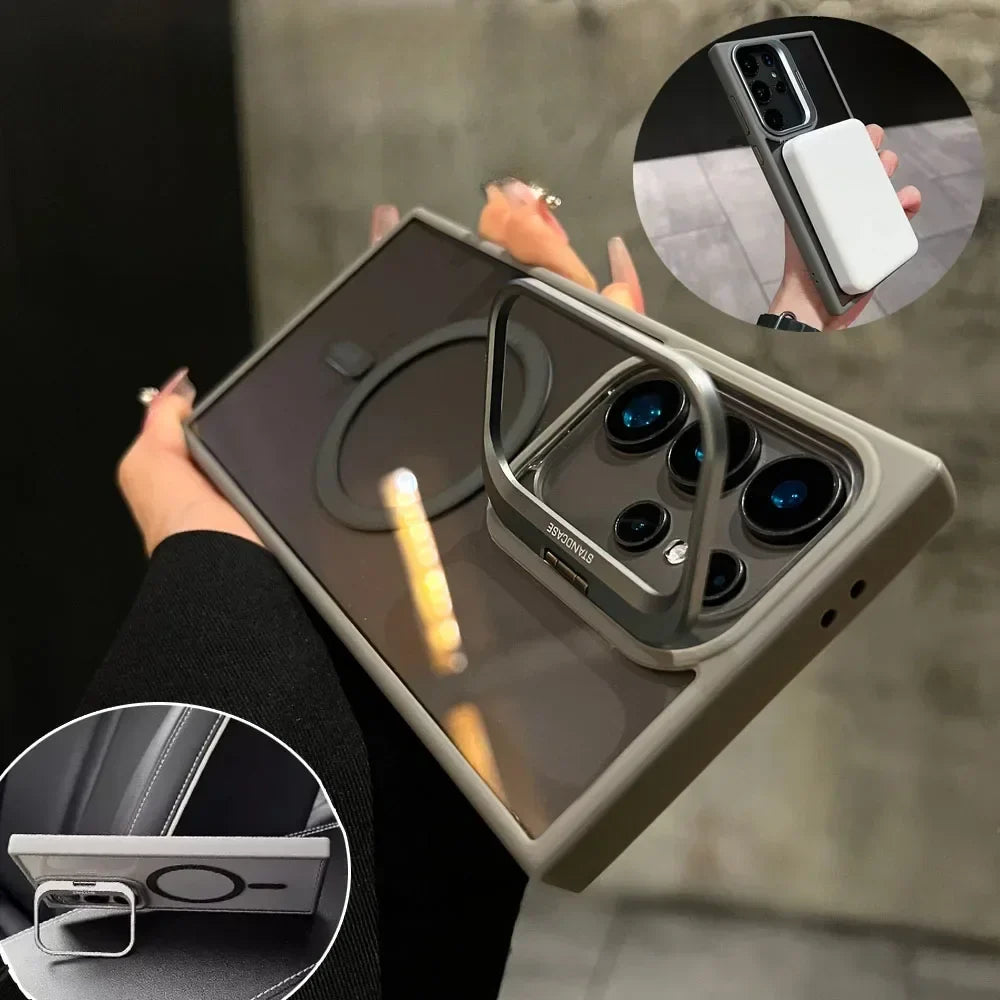 MagSafe Hidden Holder Clear Case for Samsung Galaxy S