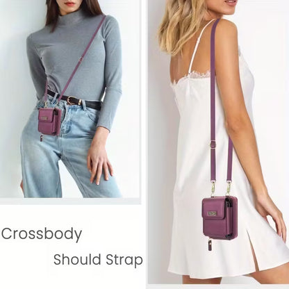 Foldable Phone Pouch with Long Strap – Premium LIU Phone Bag for Samsung Z Flip Series