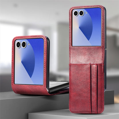 Leather Wallet Case for Samsung Z Flip 5/6/7 – Card & Cash Holder