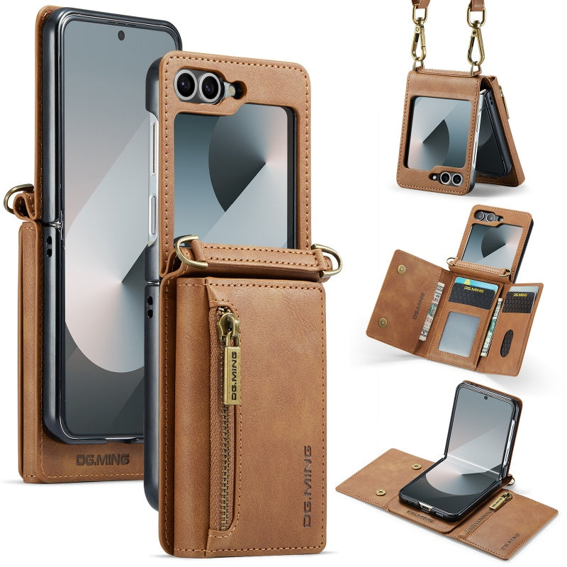 Premium Zipper Wallet Leather Case – Galaxy Z Flip Series